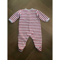 Petit Bateau pakje maat 71 rood wit gestreept