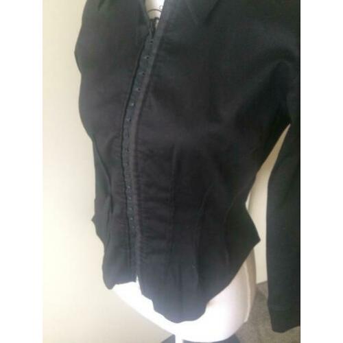 ANNE FONTAINE zwarte blouse maat S