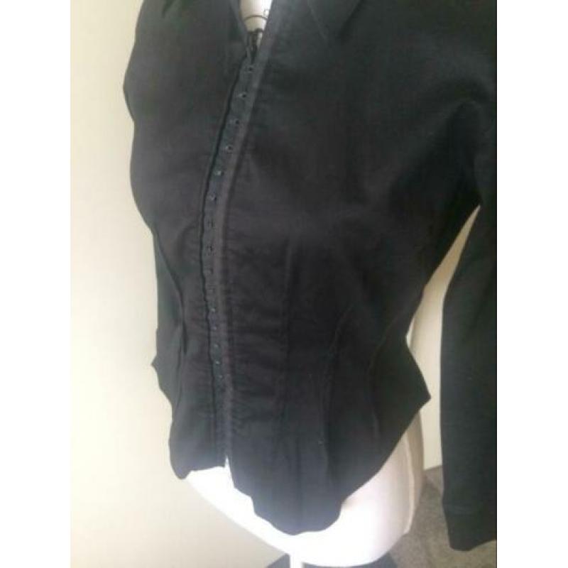 ANNE FONTAINE zwarte blouse maat S