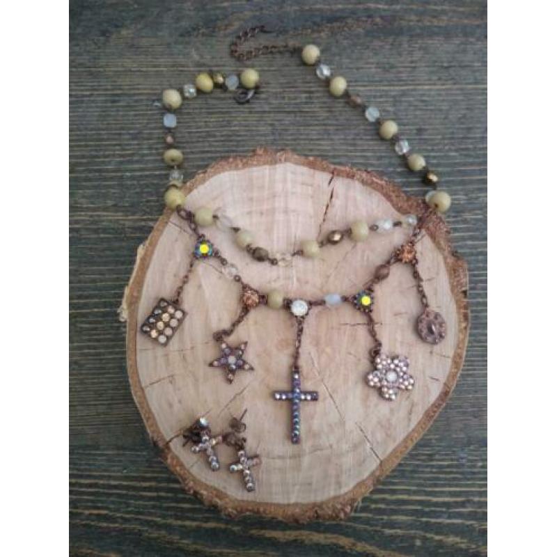 juwelset ketting en oorbellen