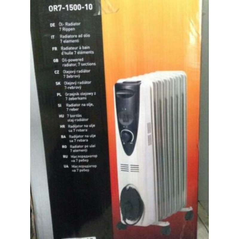 nieuwe, verplaatsbare olie-radiator (bijzetkacheltje)