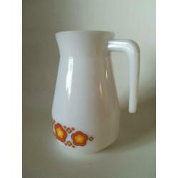 Vintage Melkglas Sapkan Jena Glass Schott West Germany