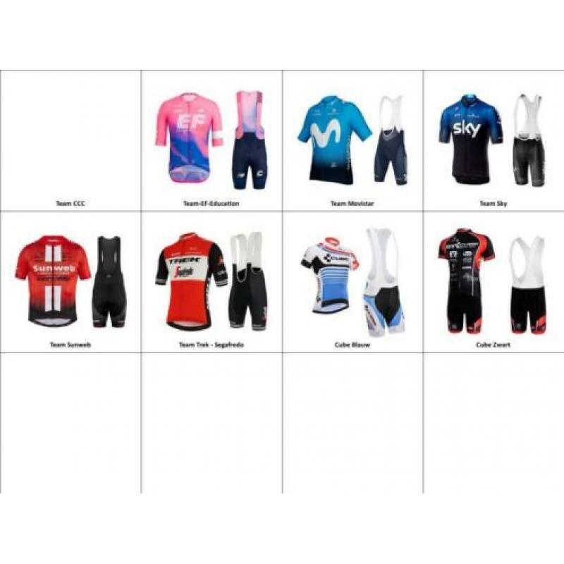Team Trek-Segafredo wielerkleding wielerset - direct leverba