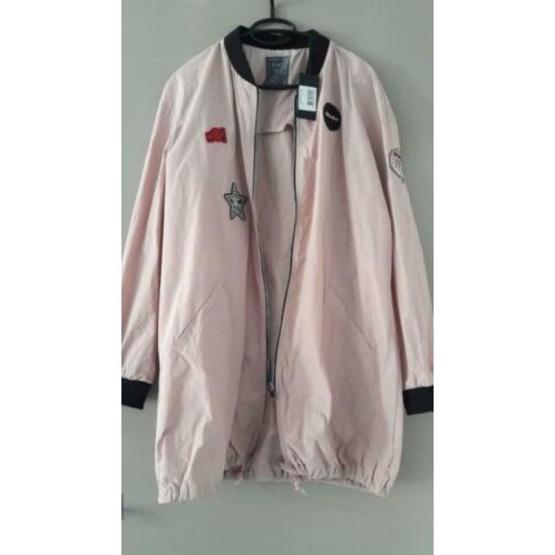 GUESS bomber jacket pink maat M nieuw