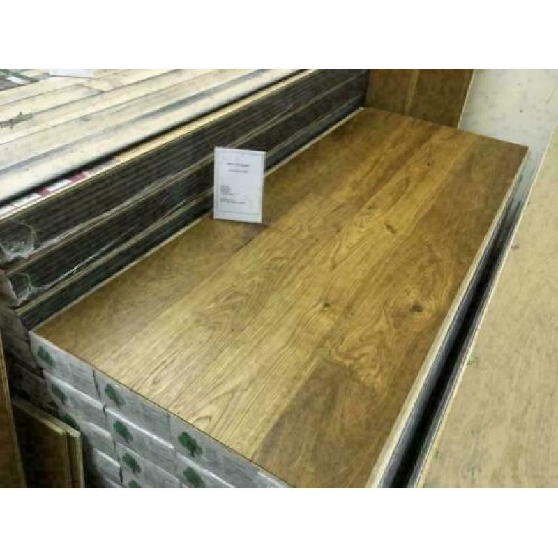 Eiken lamelparket gerookt & naturel geolied 14x190mm