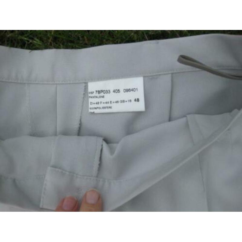 Grijze nette broek dames, plooi, mt 42 Bellguardo Montirone