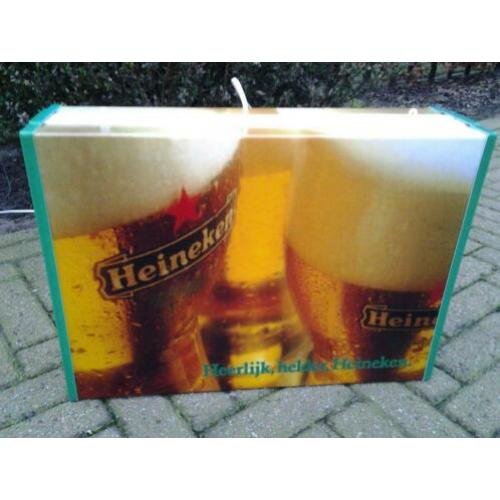 dubbelzijdige Heineken lichtbak bier reclame lamp bar cafe