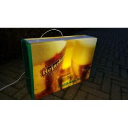 dubbelzijdige Heineken lichtbak bier reclame lamp bar cafe