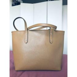 Coach lichtbruin / beige leer