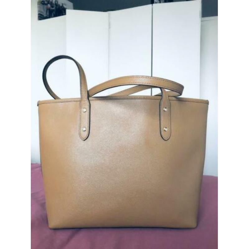 Coach lichtbruin / beige leer