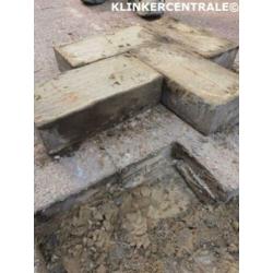 ROOIKORTING 350m2 rood en grijs 15x30x8cm betonklinkers tege