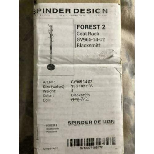 Spinder design forest 2 staande kapstok nieuw