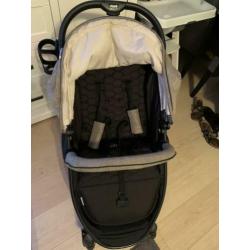 Hauck lift up 4 buggy, zwenkwiel, verstelbaar handvat