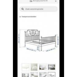 Ikea bed leivrik 140x200 incl. lattenbodem en matras