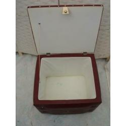 Vintage Retro Jaren 60 Skai Poef Hocker Opbergkist