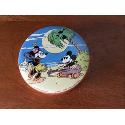 Mickey en Mimi Mouse rond, oud blikje