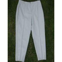 Grijze nette broek dames, plooi, mt 42 Bellguardo Montirone