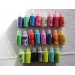 Mixed Media 3D pearlpaints diverse kleuren 23 stuks