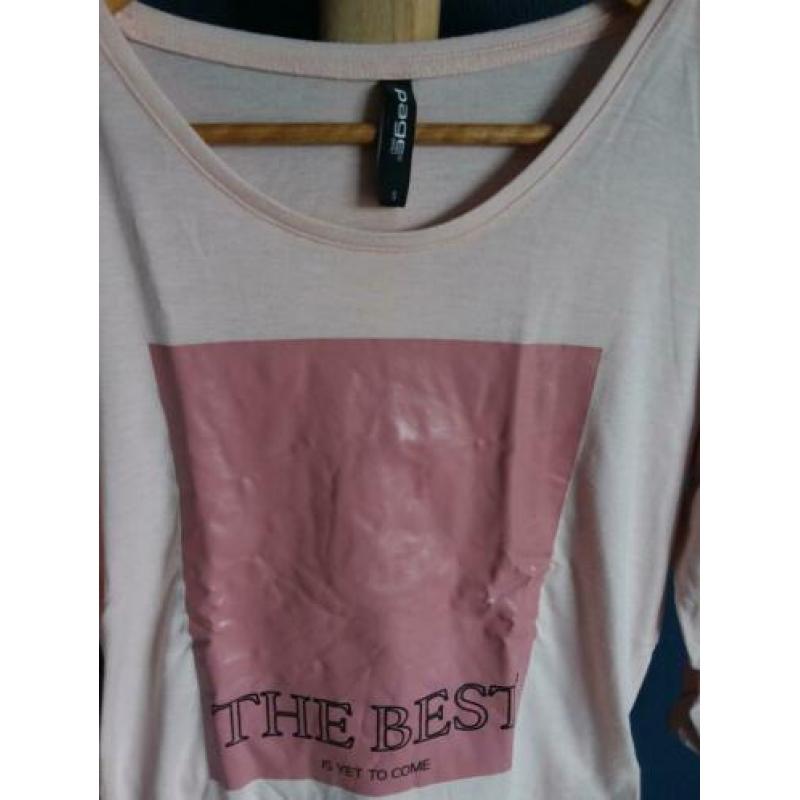 Top zacht roze maat 36 S