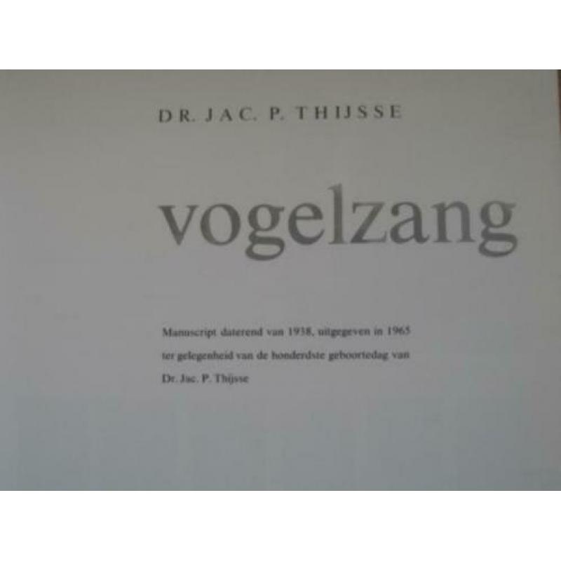 Vogelzang van Jac. P. Thijsse (1965)