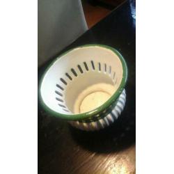 ??RETROBROCANTE ITALIAANS AARDEWERK BLOEMPOT(16h.x19cm)