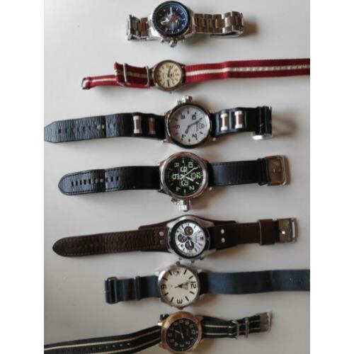 Horloge collectie (Seiko, Fossil, Invicta, Aviator, Max)