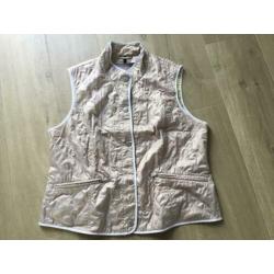 Bodywarmer( lente/zomer) van GELCO,mt 46,beige/geel,ZGAN