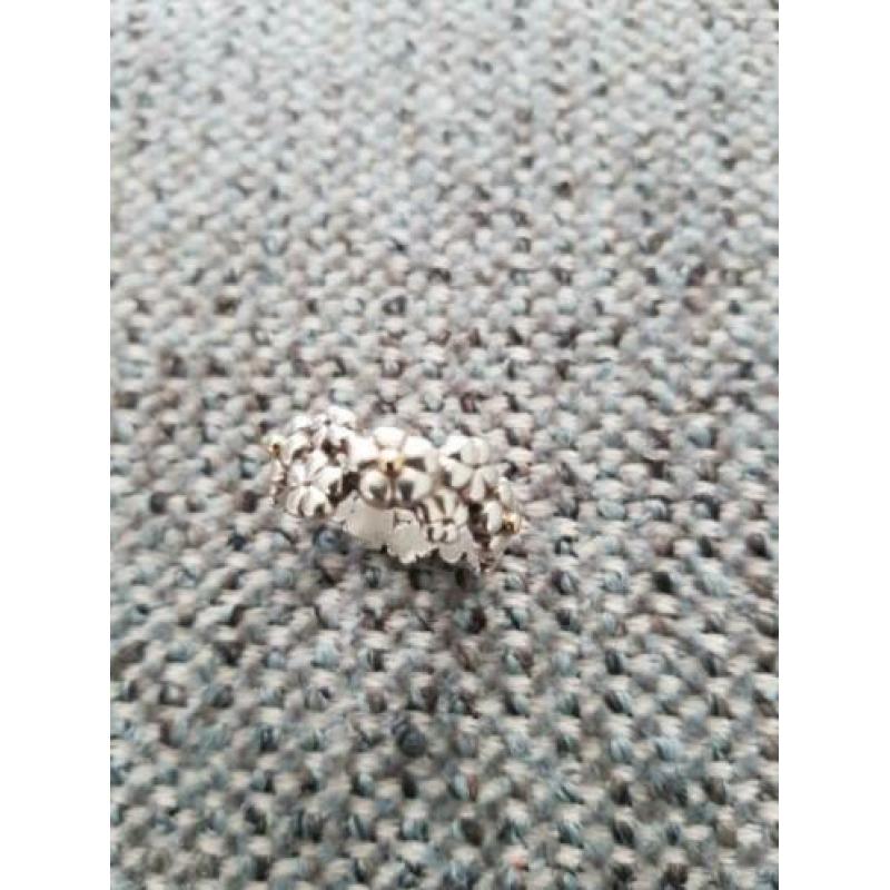 Originele Pandora ring, zilver met goud, maat 53/54-17/17,25