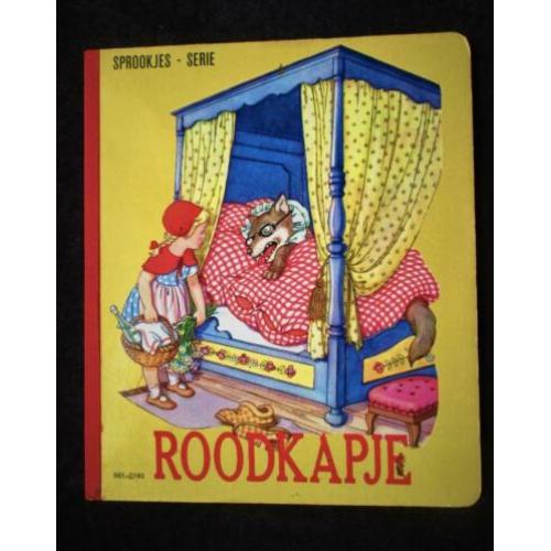 Roodkapje~Sprookjesboek~Hardcover~Rood Linnen Rug~Grootmoede