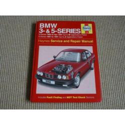 Haynes BMW E30 E34 werkplaats service reparatie handleiding