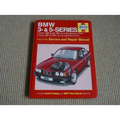 Haynes BMW E30 E34 werkplaats service reparatie handleiding