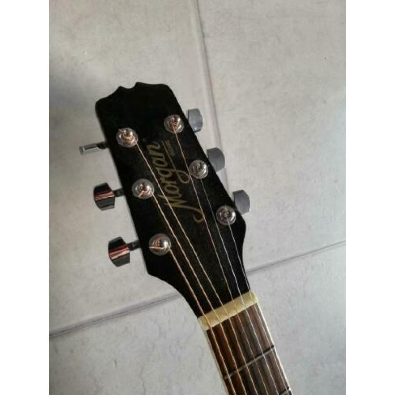 Morgan w-104bk akoestische gitaar stealstring