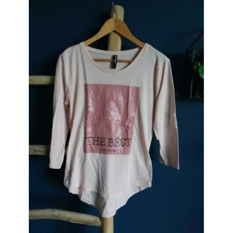 Top zacht roze maat 36 S