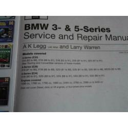 Haynes BMW E30 E34 werkplaats service reparatie handleiding