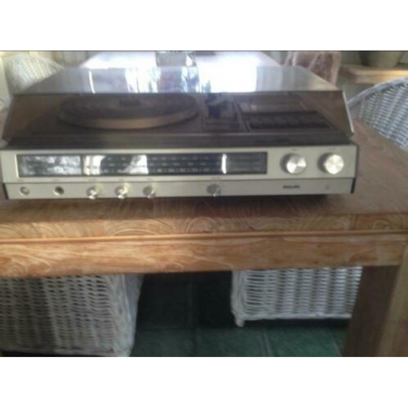 philips radio-platenspeler-casettedeck vintage, LP's