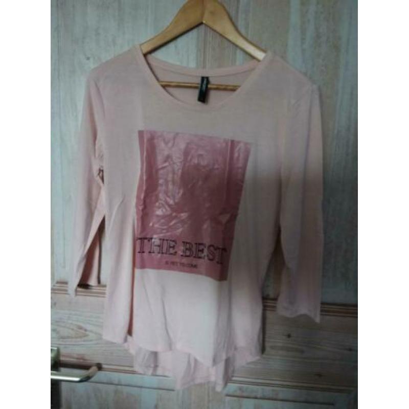 Top zacht roze maat 36 S