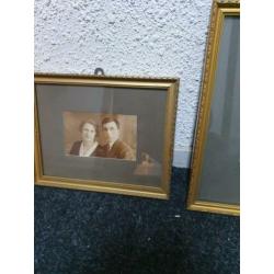 Uitverkoop!! 5 antieke fotolijstjes voor €50,-!