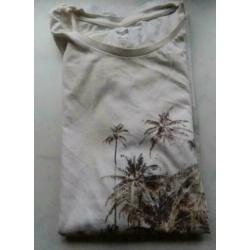 We vintage summer beige t-shirt maat L
