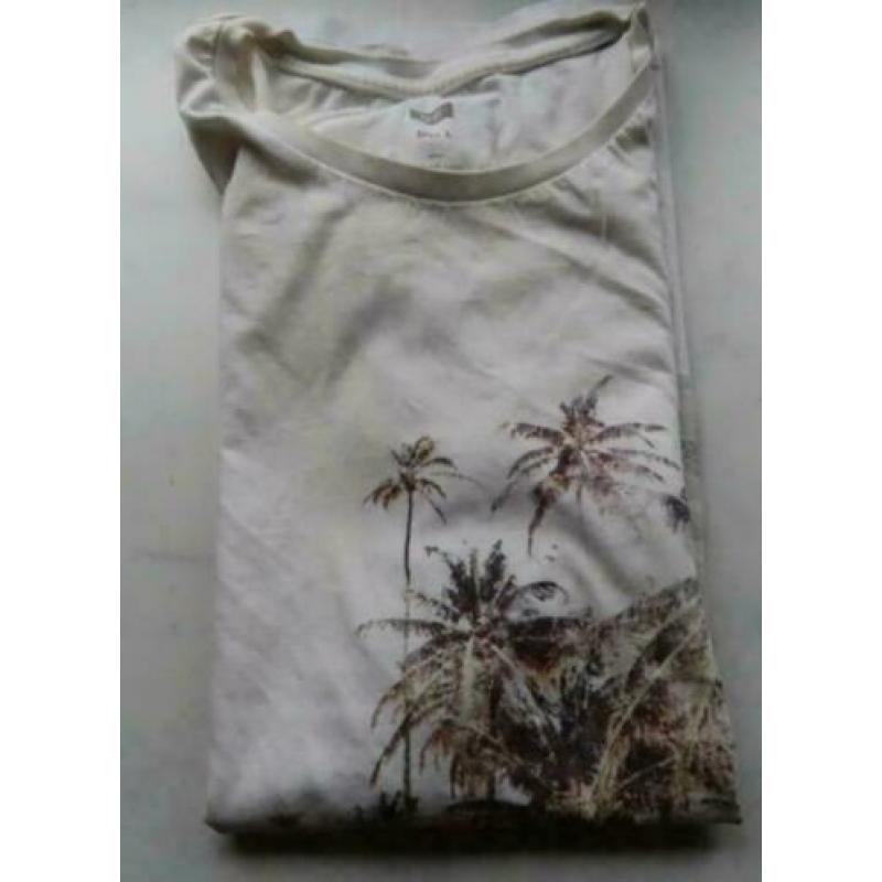 We vintage summer beige t-shirt maat L