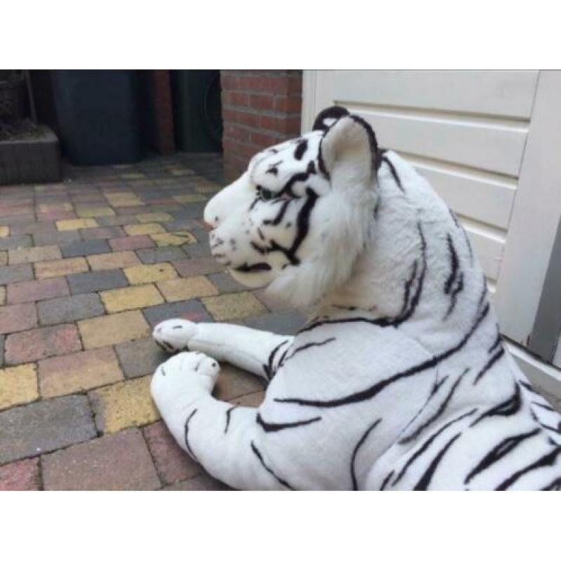 Grote witte tijger pluche