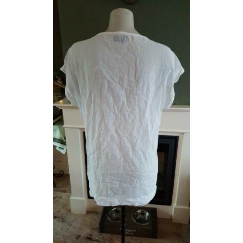 ZGAN witte By Second Female shirt S 36, top, wit, pailletten
