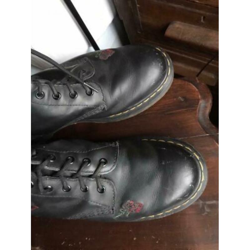 Dr. Martens laarzen, zwart /roos, maat 43