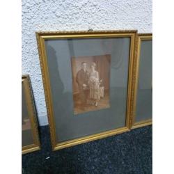 Uitverkoop!! 5 antieke fotolijstjes voor €50,-!
