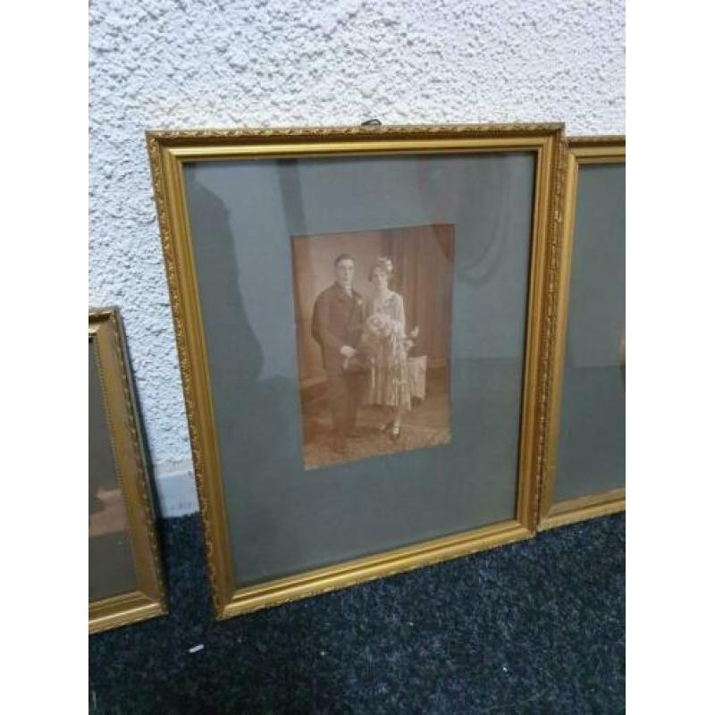 Uitverkoop!! 5 antieke fotolijstjes voor €50,-!