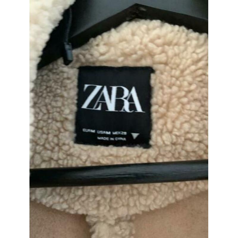 Prachtige bijna nieuwe Zara teddy jas coat winterjas m 38