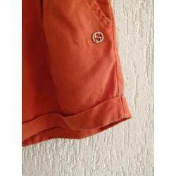GUCCI short maat 8 (128 )oranje met steekzakken