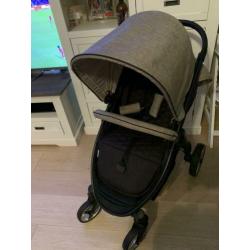 Hauck lift up 4 buggy, zwenkwiel, verstelbaar handvat