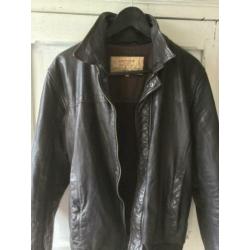 Pilotenvest, top vest, CHEVIGNON,bruin leder