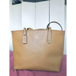 Coach lichtbruin / beige leer