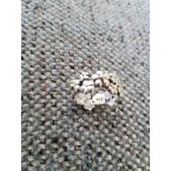 Originele Pandora ring, zilver met goud, maat 53/54-17/17,25
